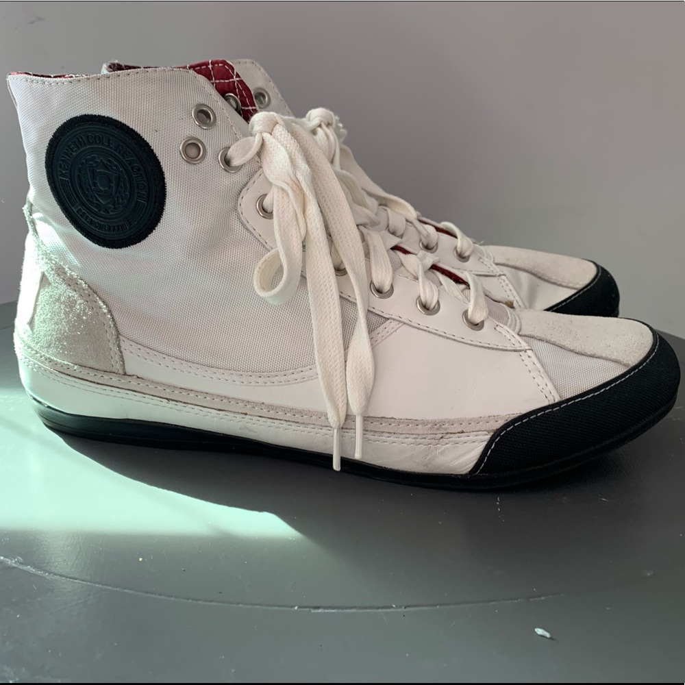 Kenneth Cole canvas/suede high top shoe